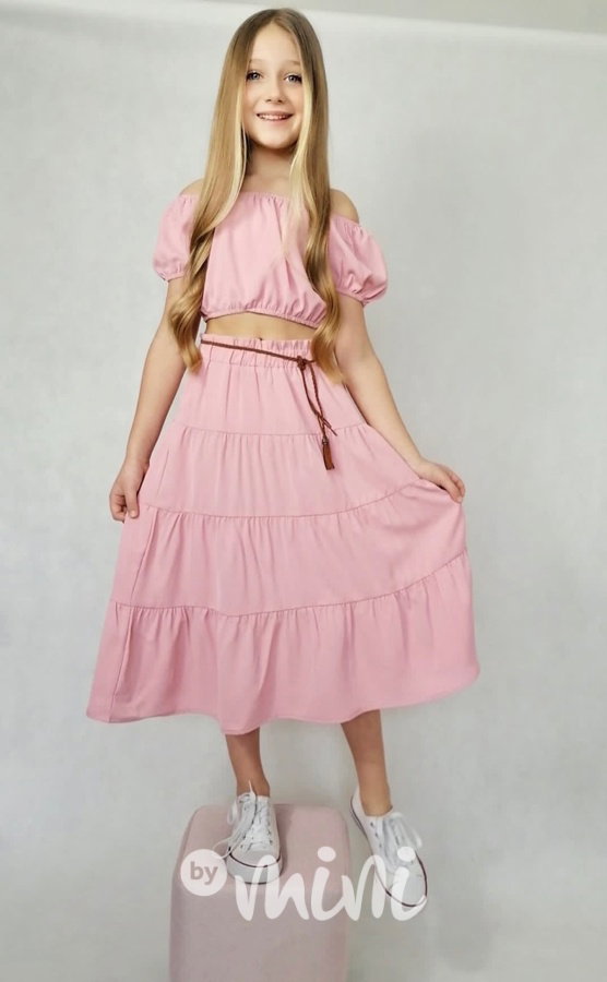 Letní boho set růžový