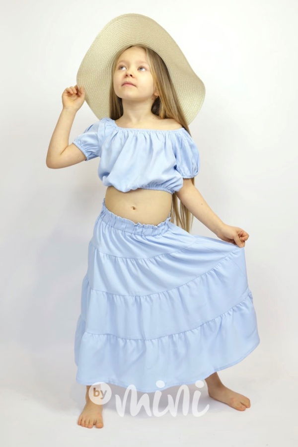 Letní boho set modrý