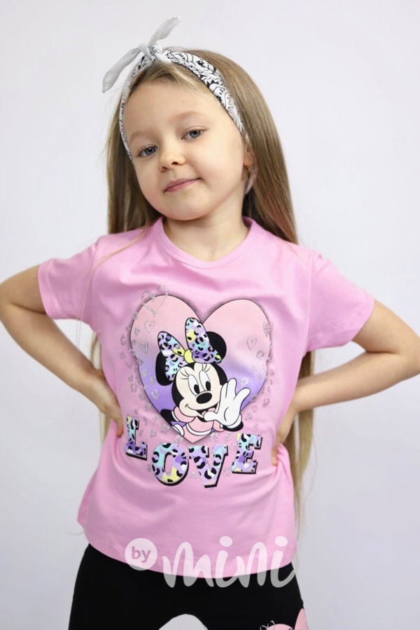 3-dílný Minnie lila set