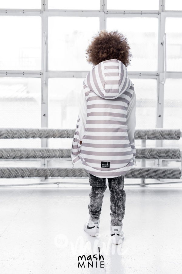 Pruhovaná vesta WOLF SOUL beige *MashMnie*