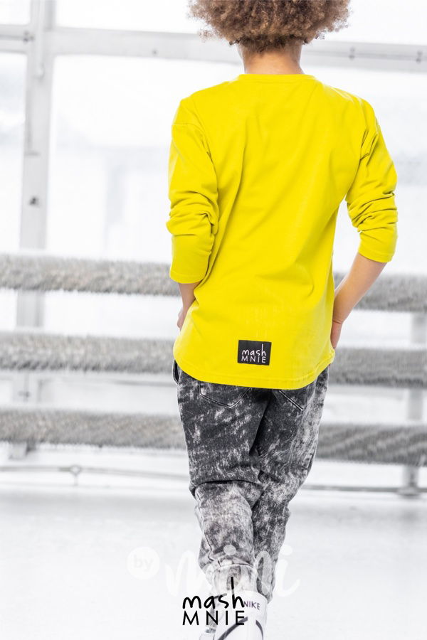 Longsleeve triko WOLF SOUL lemon *MashMnie*
