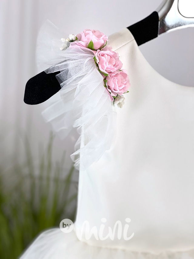 Luxusní bílé šaty pro družičky Roses