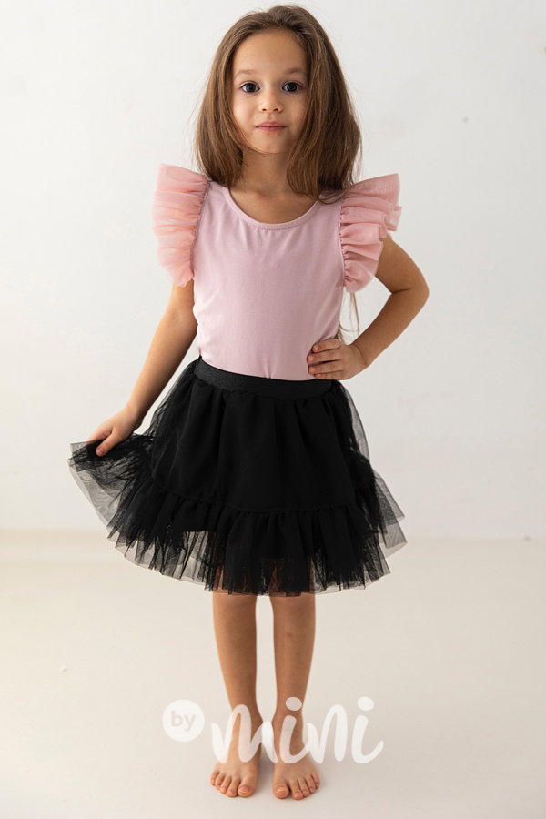 Black maxi tutu sukně Lily Grey