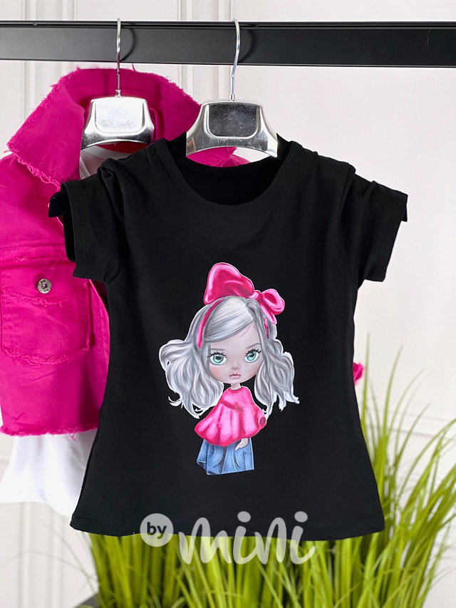 Triko Emily black/pink
