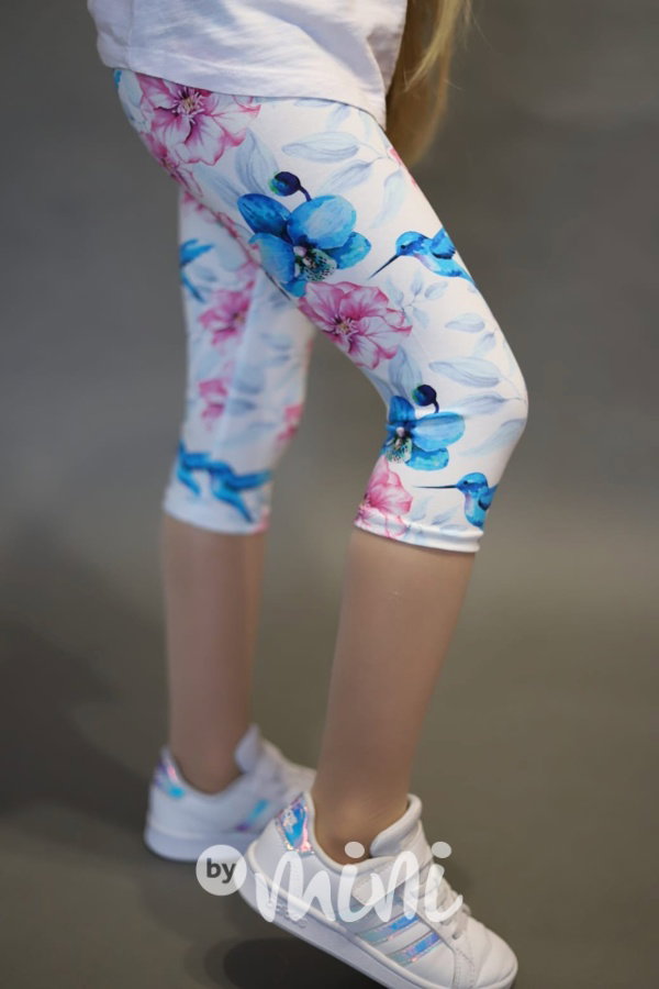3/4 legíny Lily Grey -Blue Orchid