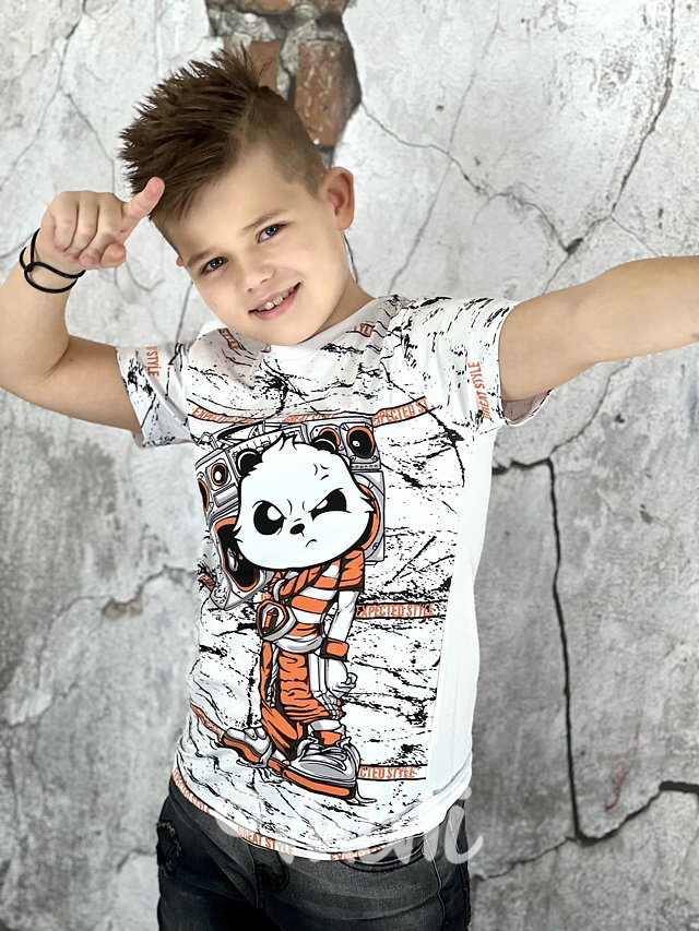 Bad panda triko white