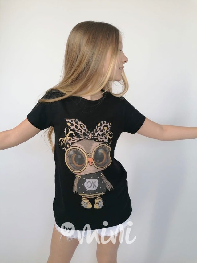 Triko sovička black