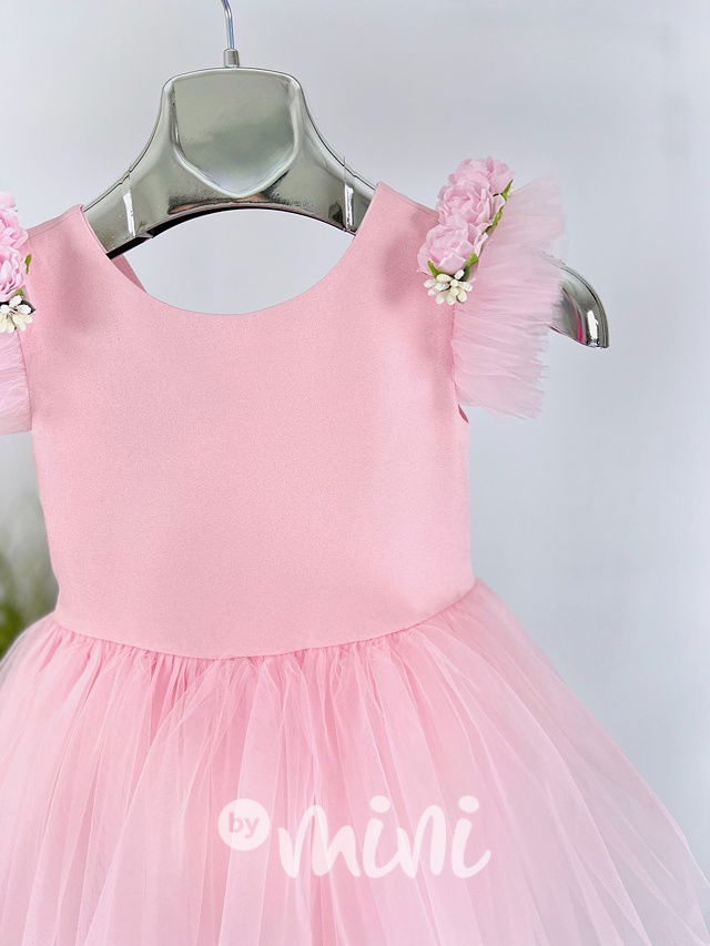 Luxusní světle růžové šaty pro družičky Roses