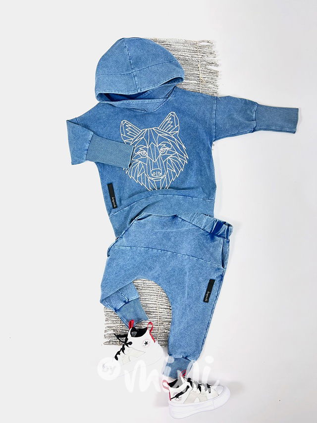 Despacito baggy acid wash blue