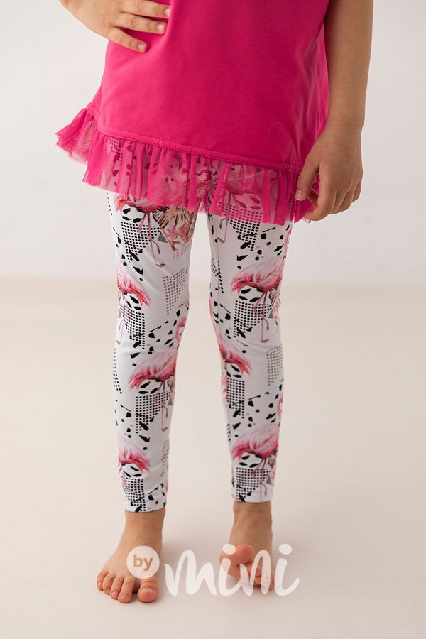 Millennium Flamingo soft cotton legíny *Lily Grey*