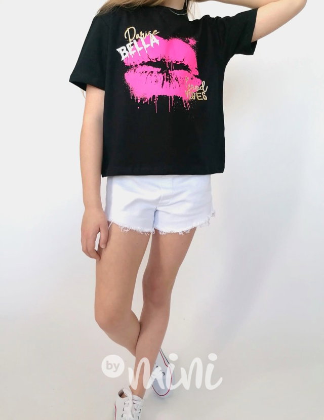 Kiss BELLA triko black neon