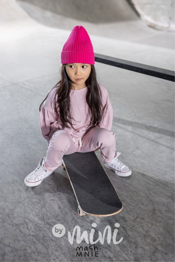 Mash Mnie tepláky jogger pink