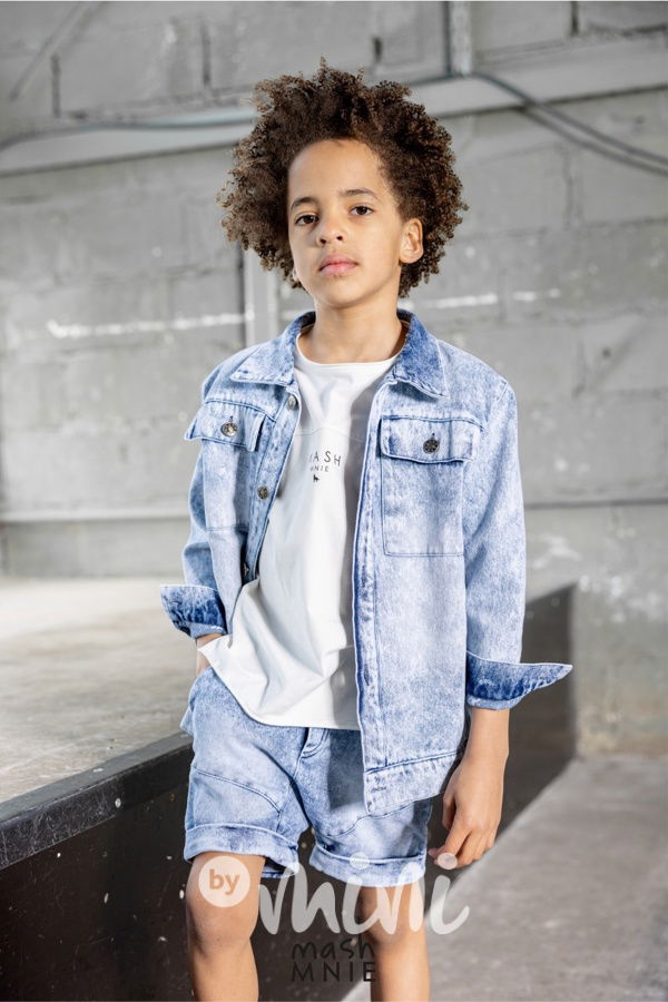 Acid wash blue jeans kraťasy *MashMnie*