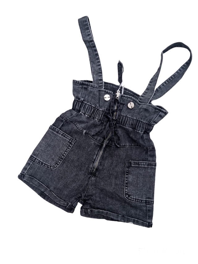 Fashion lacláčové kraťasy jeans black