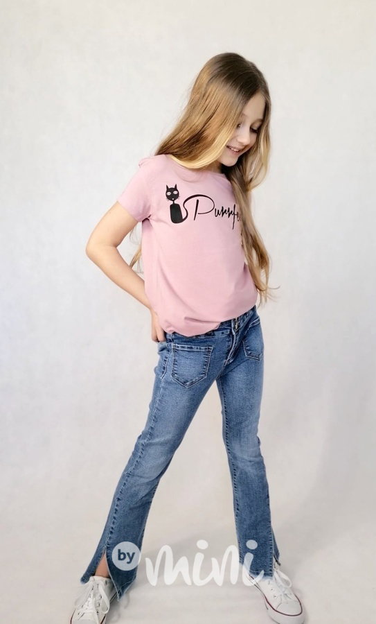 Triko cat pudder pink