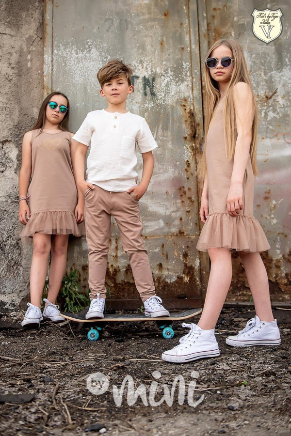 Béžové jogger pantsy