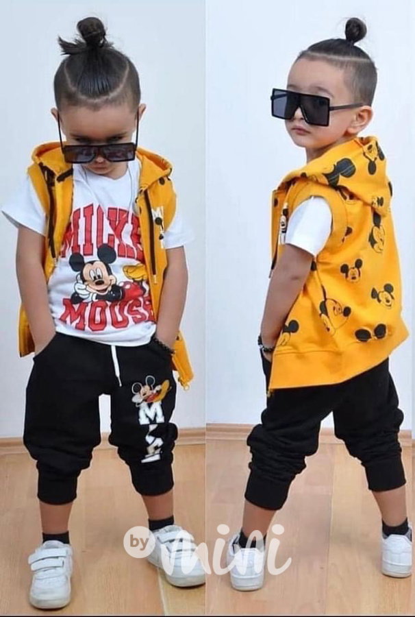 3-dílný MICKEY komplet yellow