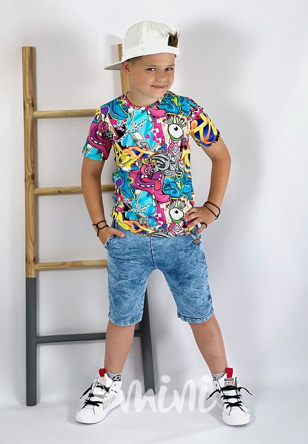 Cotton jeans kraťasy