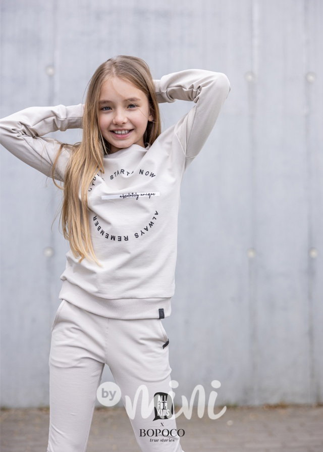 Mini me mikina béžová
