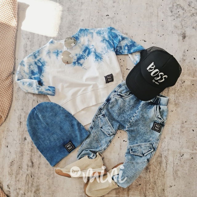 NUNU vintage blue jogger