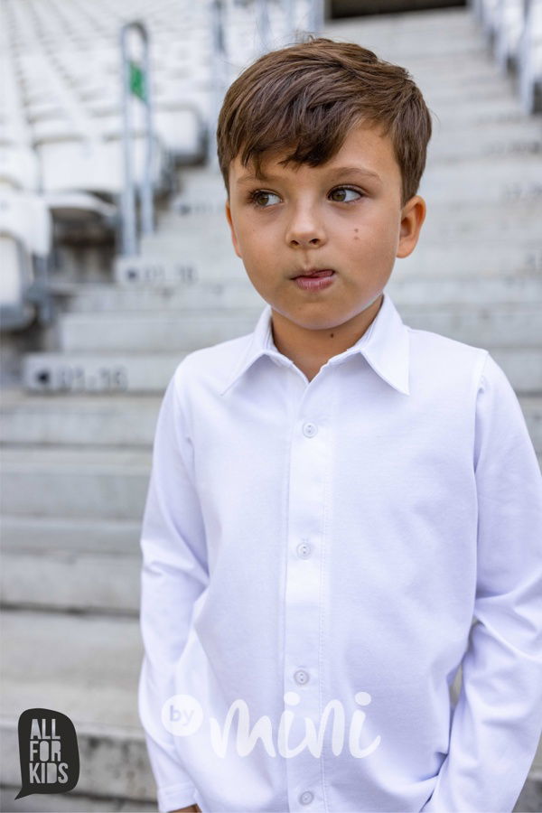 AFK košile s knoflíčky bílá