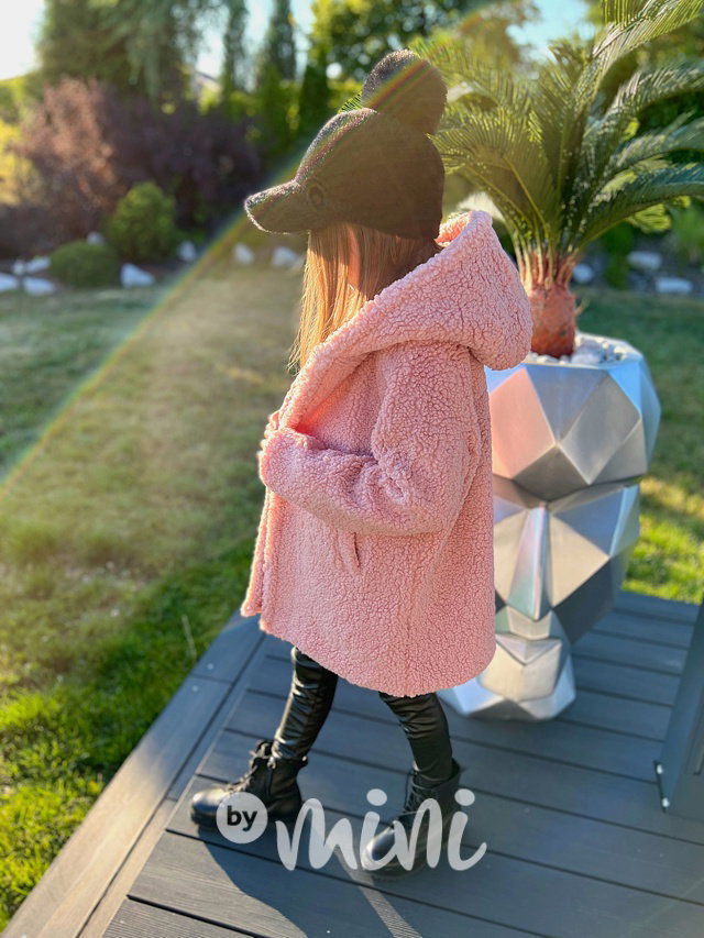 Alpaka kabát pink