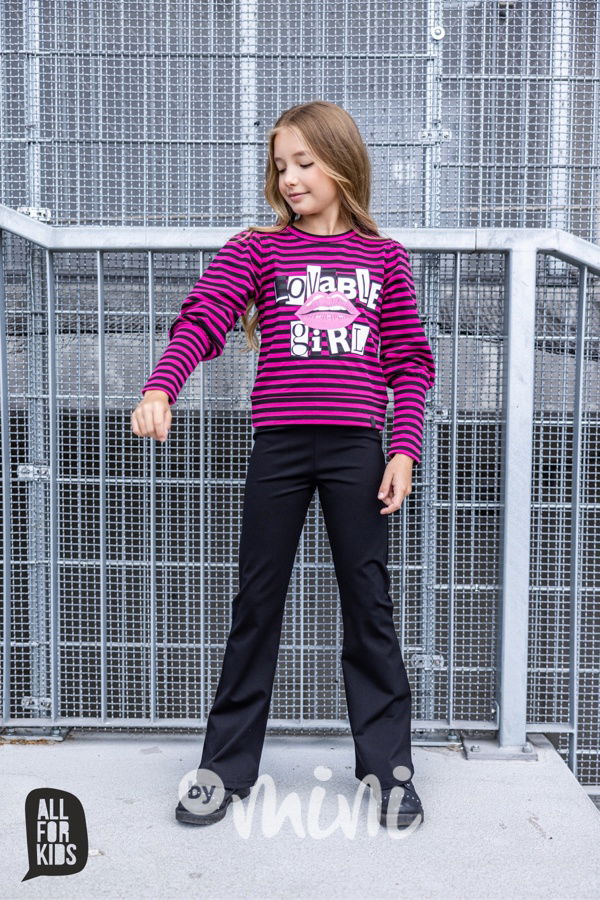 All for kids černé kalhoty zvony