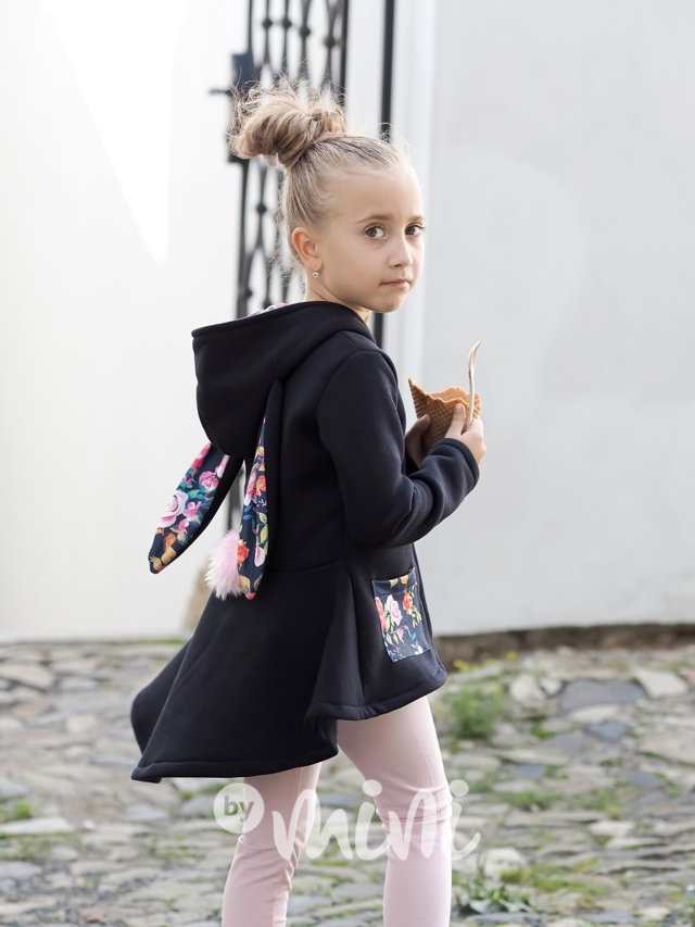 Dětská oteplená mikina bunny s ušima