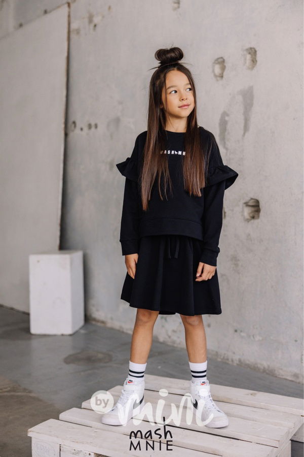 Mash Mnie frill mikina black