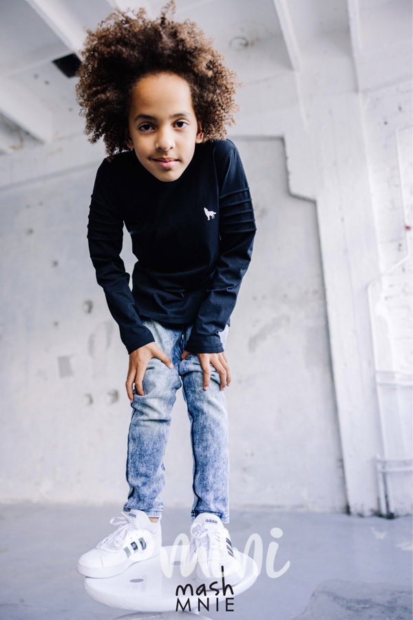 Mash Mnie longsleeve biker triko black