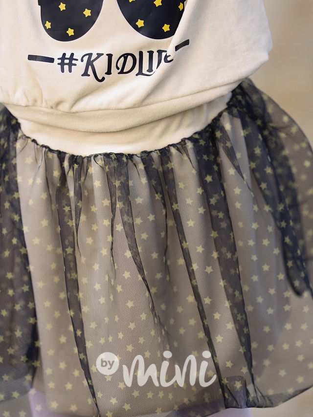 Stars velur mikina + sukně