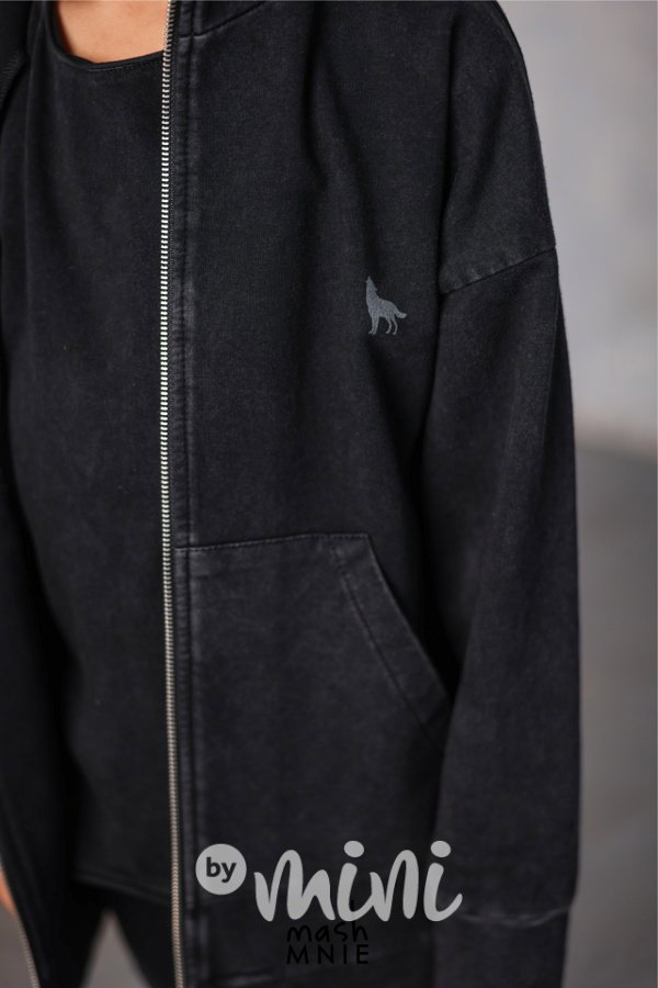 Mash Mnie vintage black mikina WOLVES