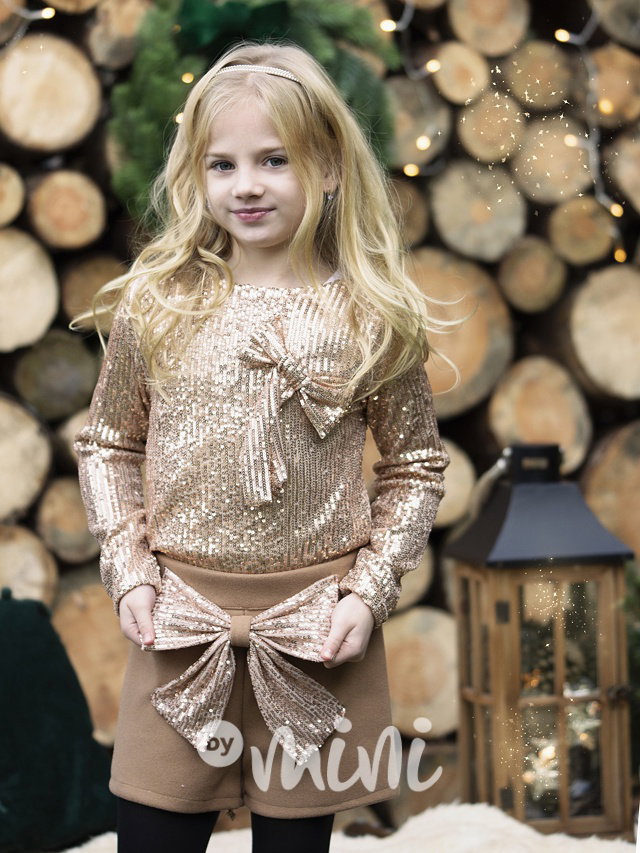 Flauš kraťasy s mašlí