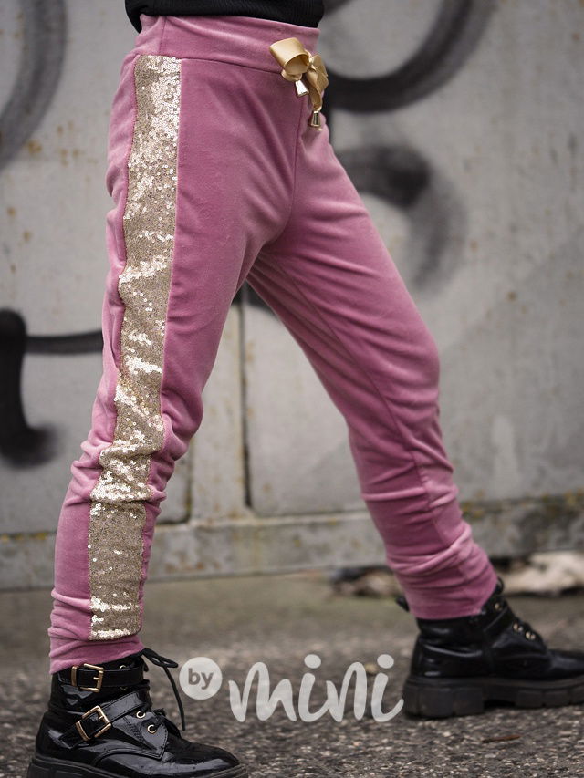 Velurová soft souprava LUXURY pink