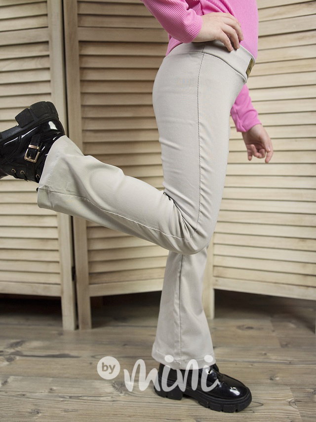 Luxury béžové stretch zvonáče