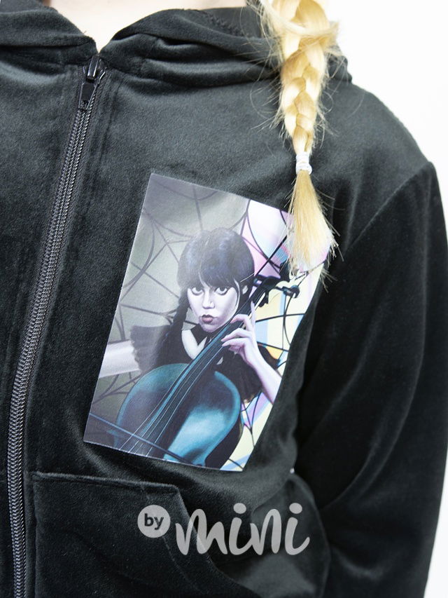 Velurová soft souprava Wednesday cello