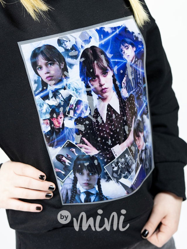 Wednesday movie mikina černá