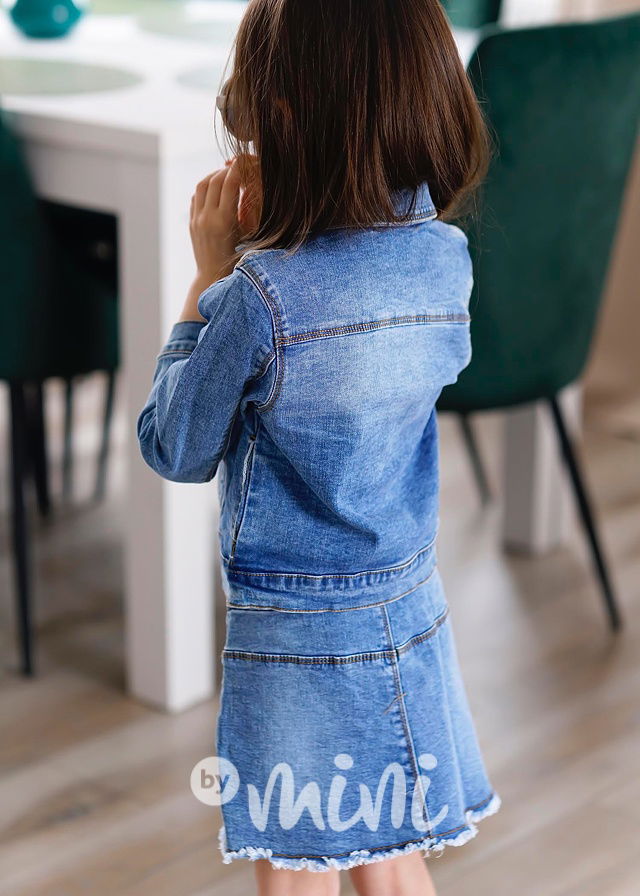 3-dílný jeans komplet LOVE pink