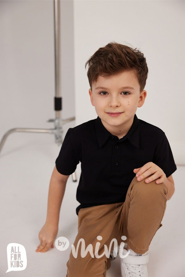 AFK polo triko černé