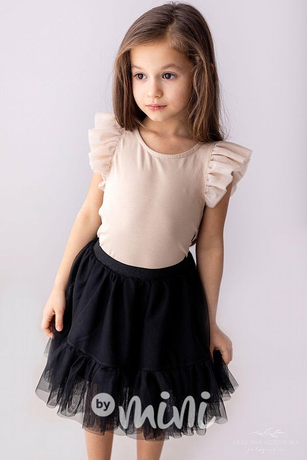 Black maxi tutu sukně Lily Grey