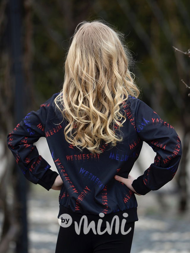 Wednesday mikina černá