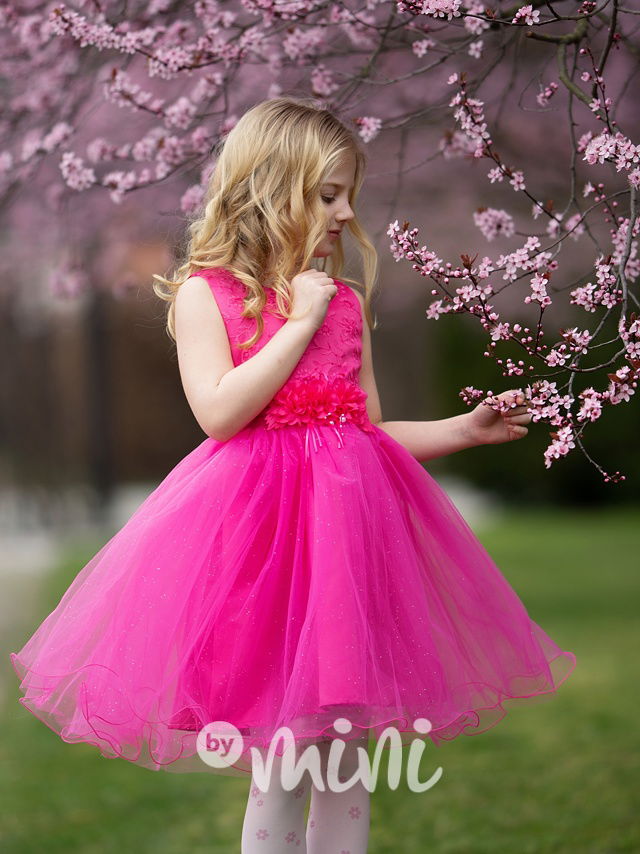 Slavnostní šaty Cinderella malinové