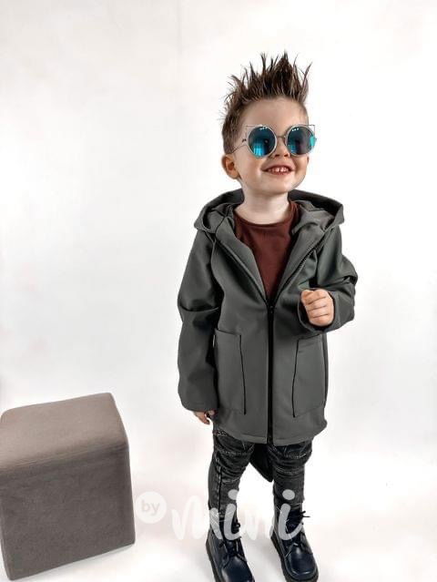 Dino softshell bunda šedá