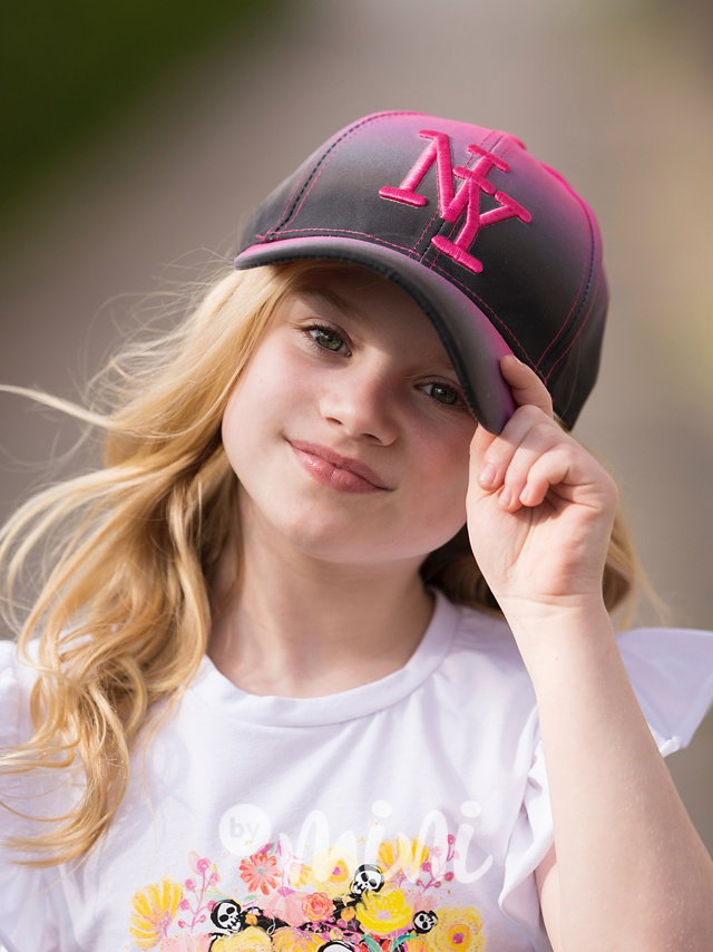 NY kšiltovka ombre pink/black