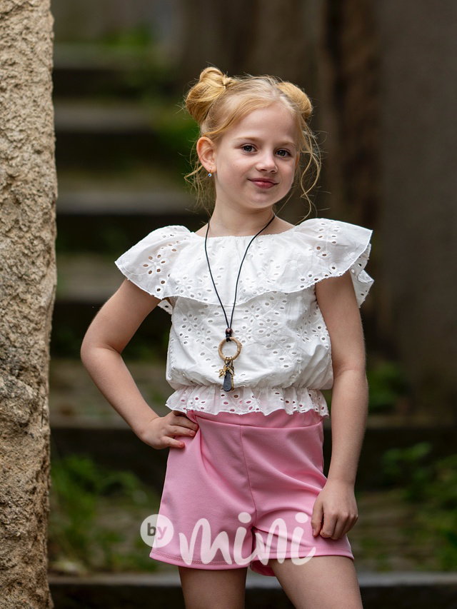 Madeira letní komplet s řetízkem růžová