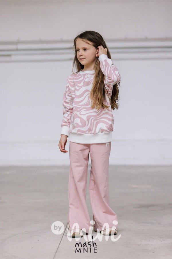 Mash Mnie splash mikina white/pink
