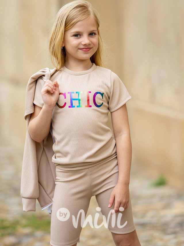 3-dílný CHIC komplet béžový