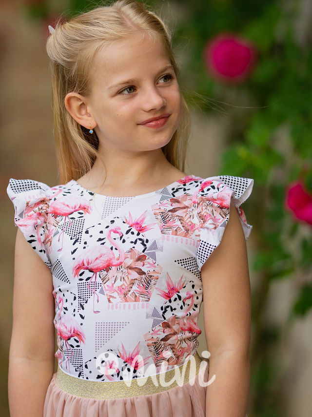 Lily Grey body Flamingo