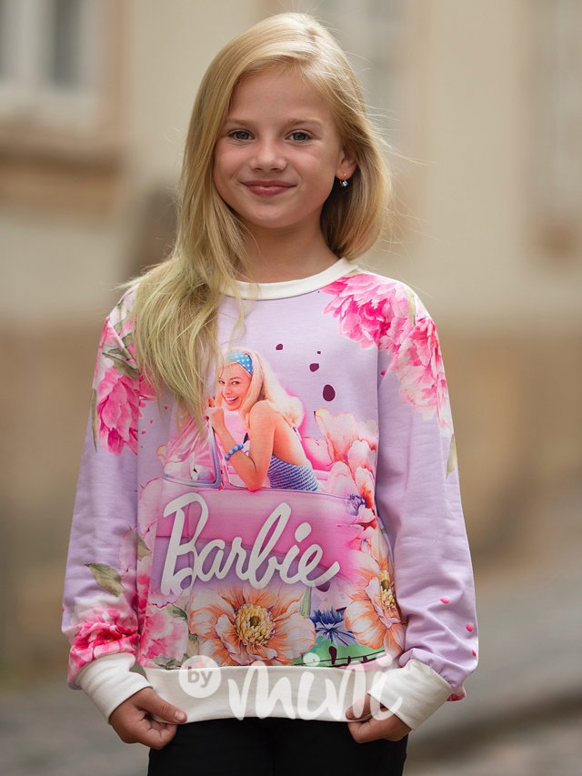 Mikina Barbie lila