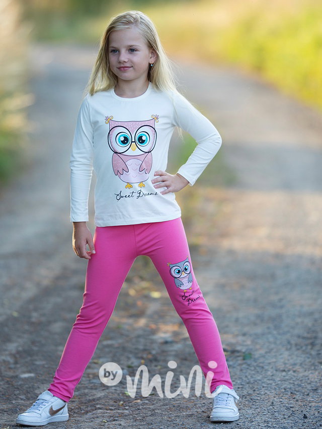 3-dílný set sovička pink